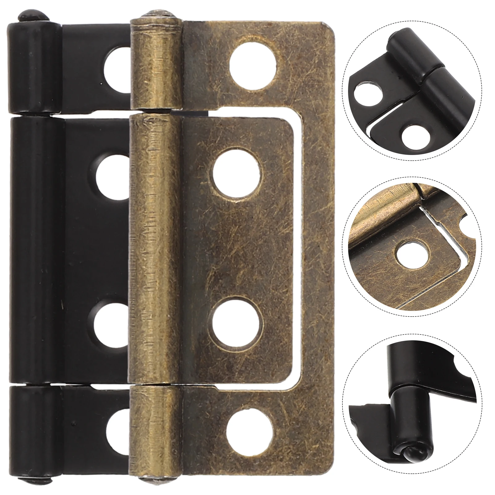 

12Pcs Thickened Mute Sub-door Hinge Copper Iron Mute Flat Hinge Door Loose-leaf Hinge Home Decoration Door and Window Folding Ac