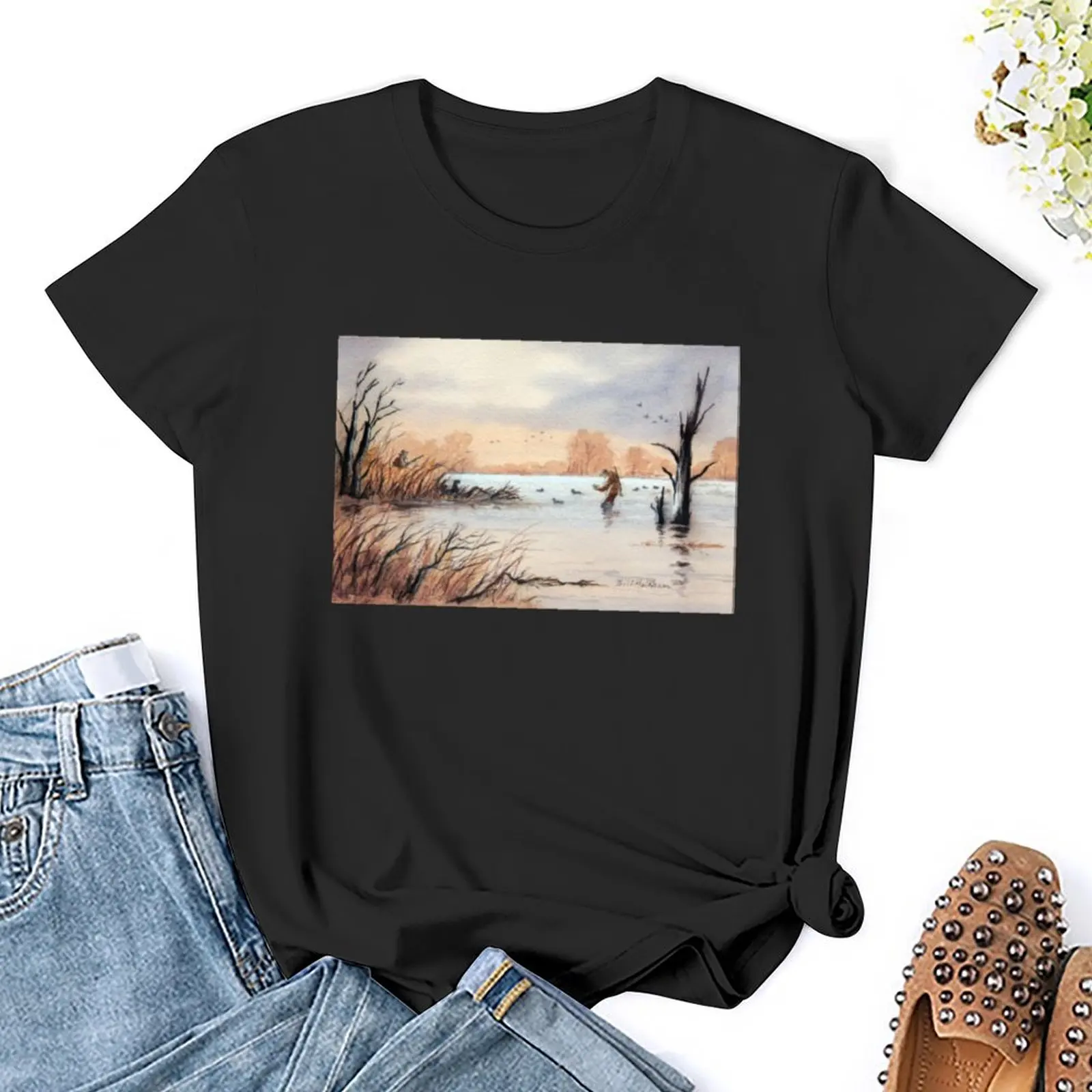 Setting Out The Decoys I T-Shirt Short sleeve tee shirts graphic tees t shirts for Women graphic