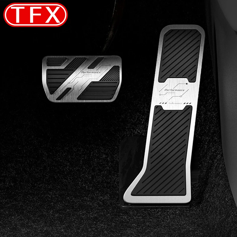 For Zeekr 7X 2024 2025 Car Styling Interior Gas Brake Panel Cover Sticker Aluminium Alloy Modification Auto Accessories