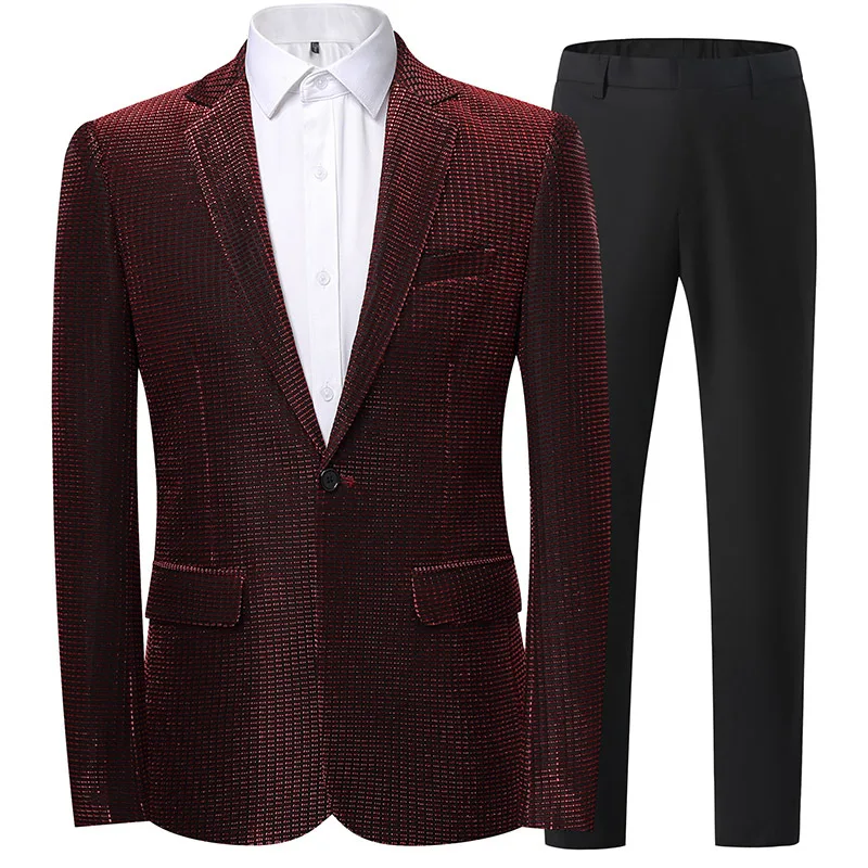 M8195 Abito da uomo d'affari in stile britannico