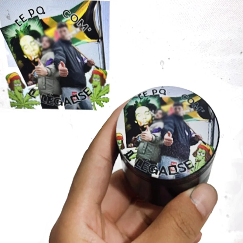Custom Metal Cigarette Grinde Crusher 40mm/50mm/63mm Customization Personal Photo Styles Wholesale Herb Grinder Kitchen Gift 4