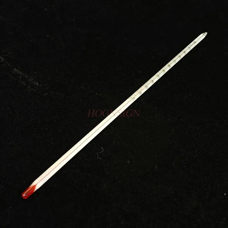 1pcs Red water thermometer 0-100 glass thermometer 30cm chemical experiment equipment glass instrument