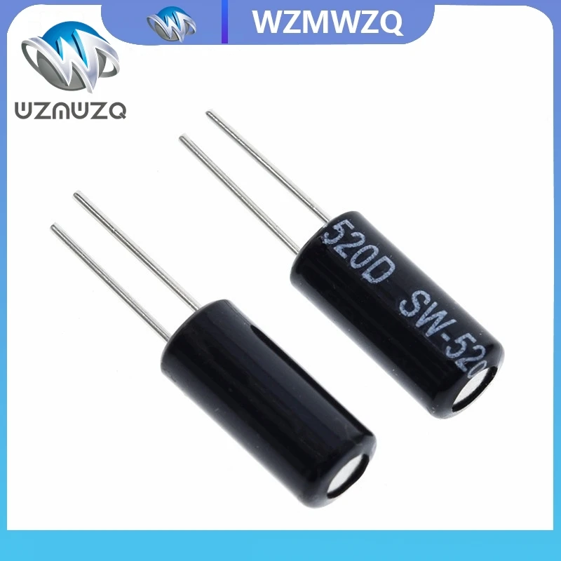 10pcs SW-520D 고감도 SW-520D 금속 볼 각도 틸트 쉐이킹 스위치 Arduino 용 진동 스위치