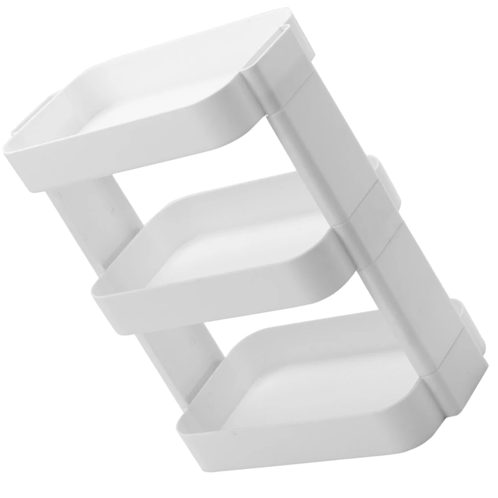 

White 3-layer for Make Cosmetics Storage Rack Sundries Shelf up Storage Cosmetics Rack Sundries Shelf Multi-purpose Holder