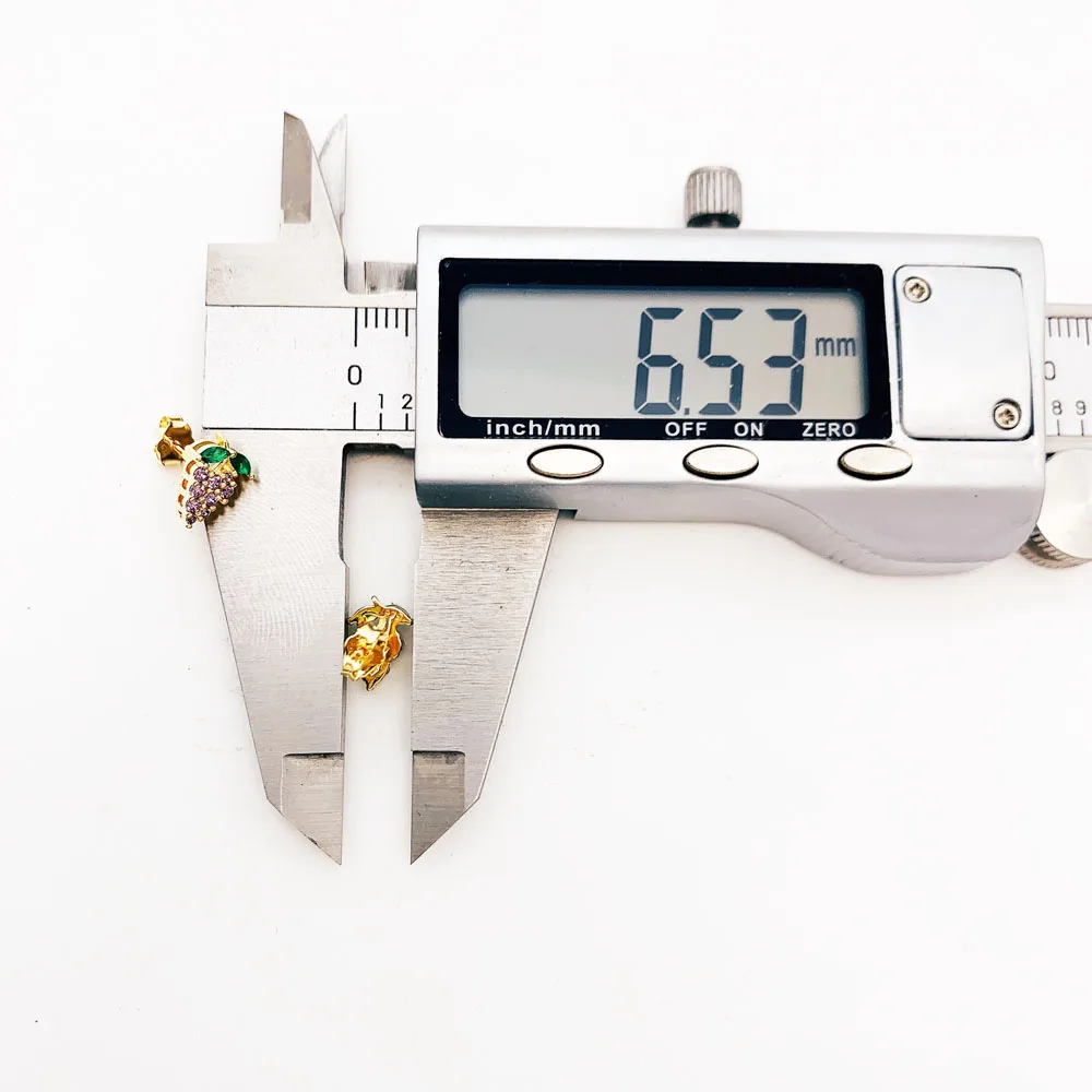 Ohrstecker Traube Gold Europa Feiner Schmuck für Frauen, 2022 Sommer süßes stilvolles Geschenk aus 925er Sterlingsilber – Detail 2
