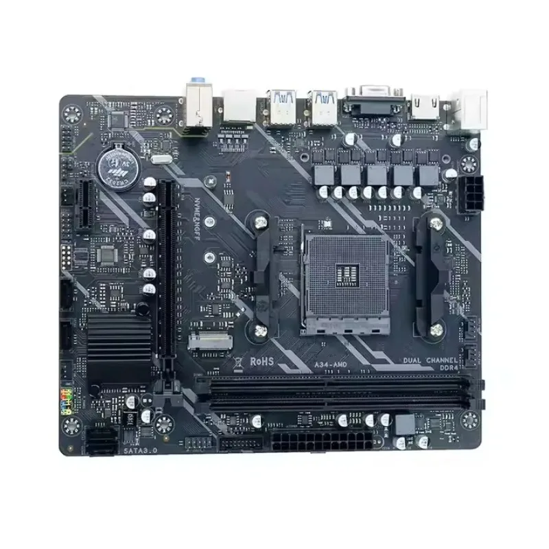 متوفر في المخزون AMD Ry-zen اللوحة الرئيسية AM4 شرائح A320 1000/2000/3000/4000/5000 DDR4 اللوحة الأم لسطح المكتب