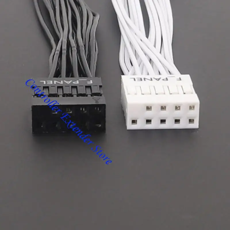 N84B 9Pin إلى 9Pin Cable Spiner Cable 1 to 2 Mainboard 9Pin تمديد محول سلك الخائن للوحة الأم