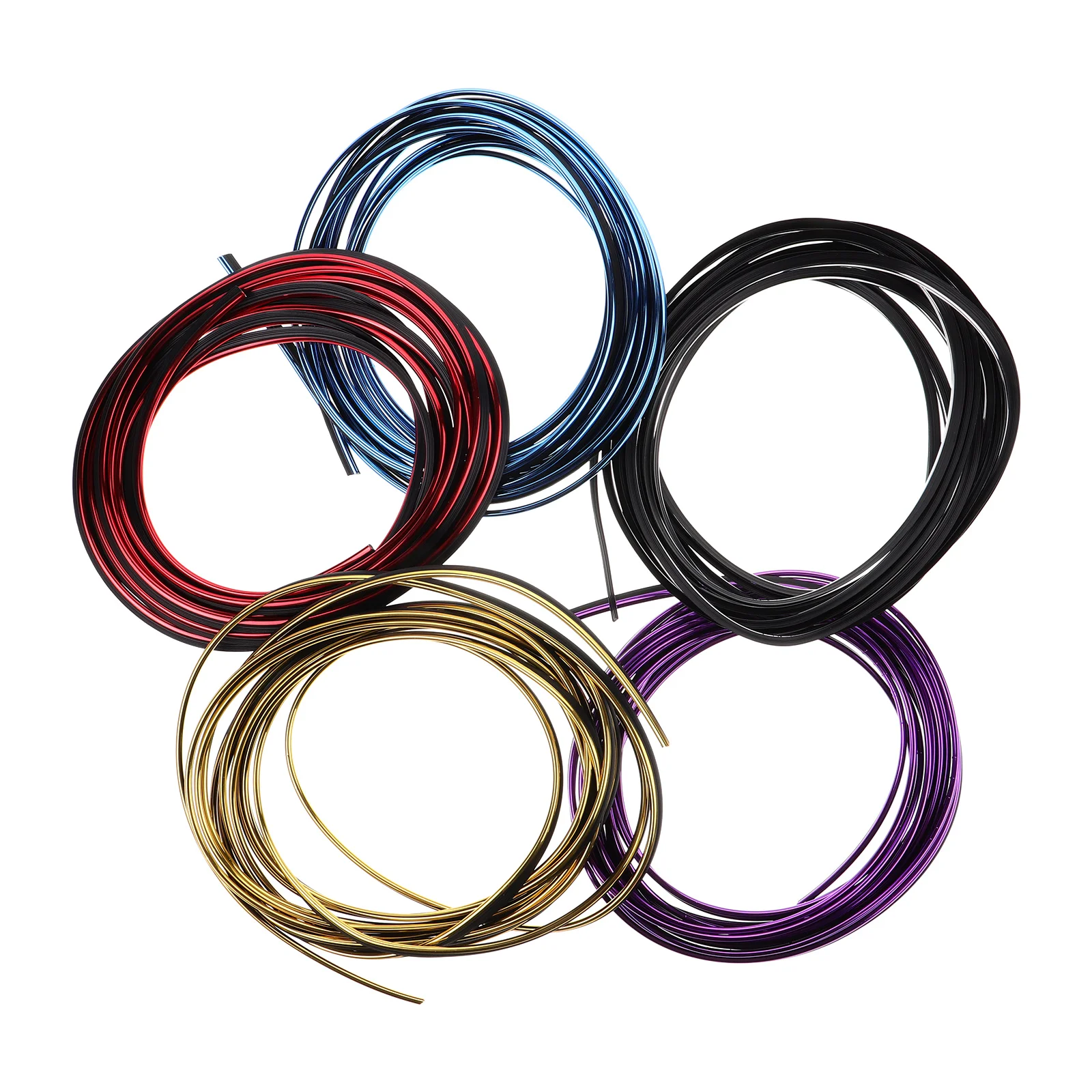 

5m Car Decoration Strips PVC Dashboard Ornaments Interior Accessories Non Fading Easy Installation