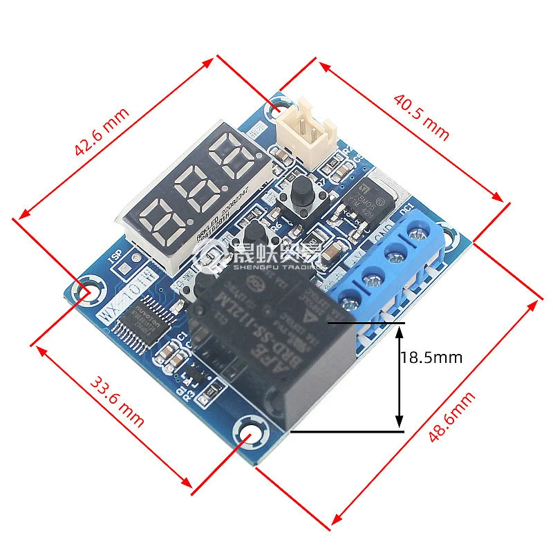 WX-101WDc5V12VDigital Display Thermal Switch Module High-Precision ThermostatNTCWaterproof Probe