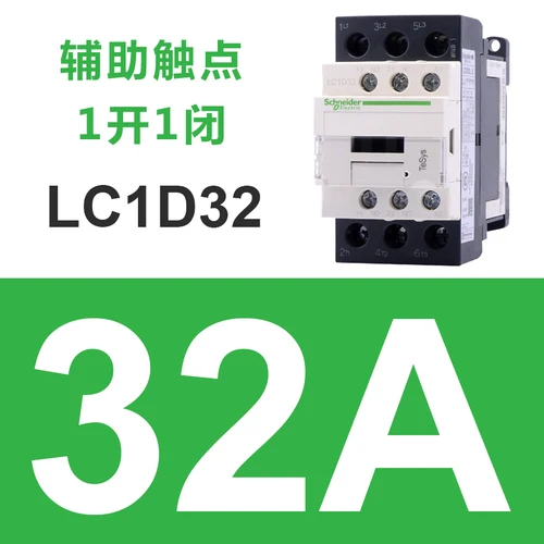 Schneider-schakelaar 220v AC Driepolige schakelaar 3P 3 Fase 3-polig 50/60Hz LC1D25 LC1D32 LC1D38 Spoelspanning 24v 110V 220V 380