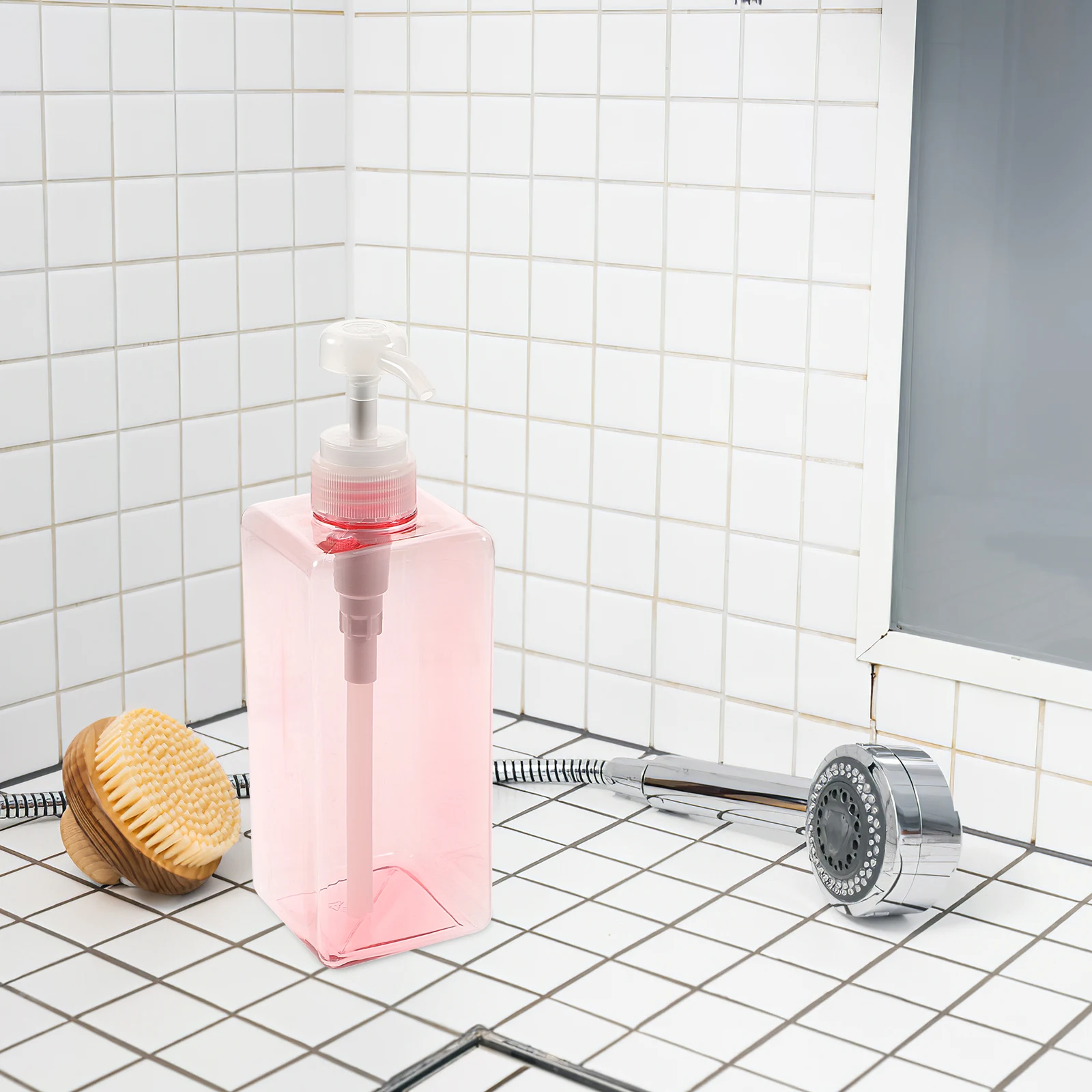 

650 Ml Shampoo Bottle Liquid Soap Dispenser Body Wash Container Refillable Home Bathroom Kitchen Hotel Accessories