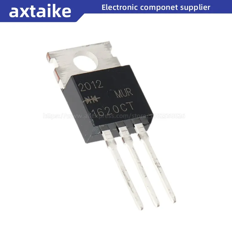 

10PCS MUR1620CT Common Cathode Schottky MUR1620CTR Common positive 1620CT TO220 DIP 16A 200V Transistor