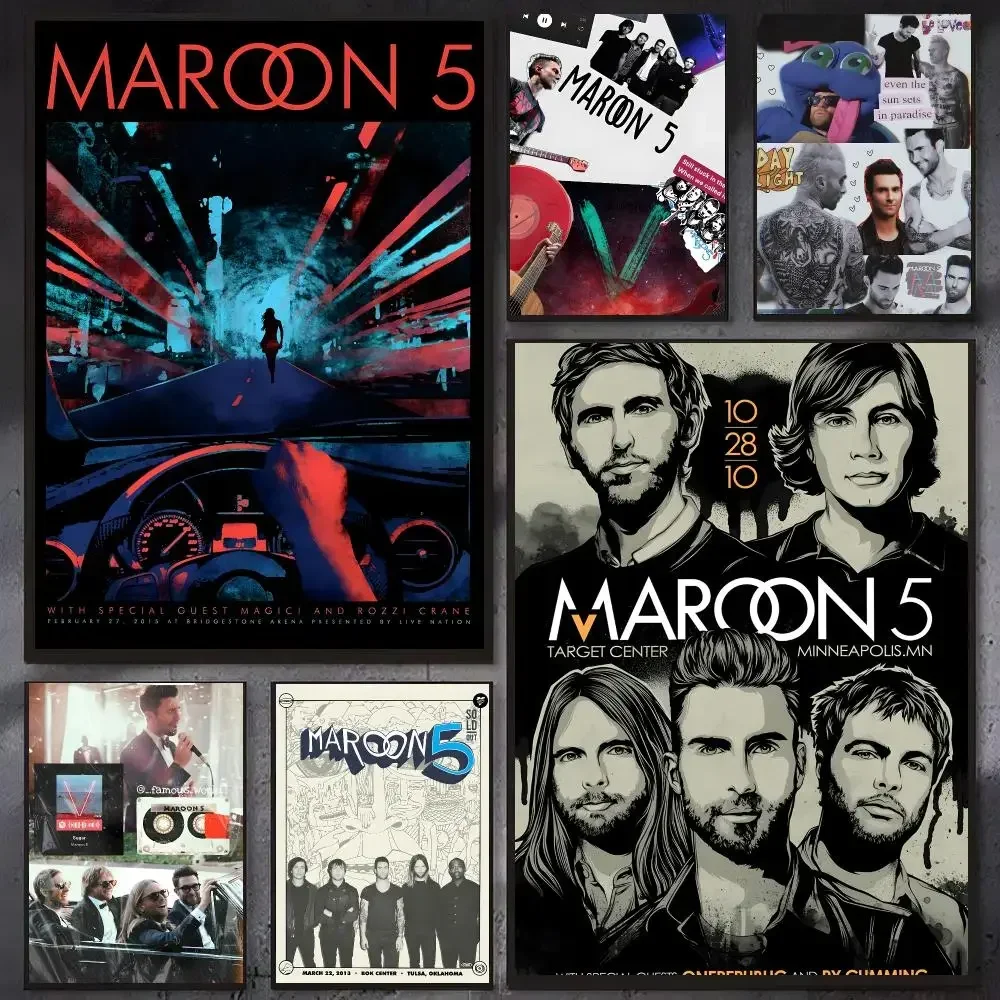 Band Pop Maroon 5 Poster Wall Ornament Home Decor Young Decor Fans