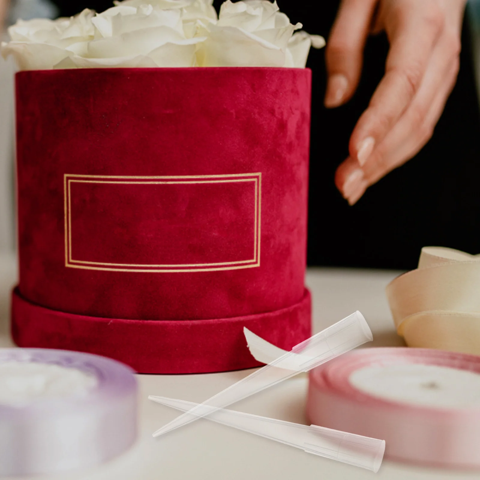 

50 Pcs Flower Mud Holder Fixed Tools Water Tubes Flowers Artificial Floral Stem Bottle