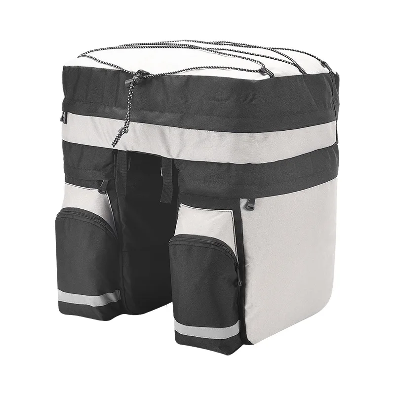 Roswheel 60L Bike Accessories Bag Black Blue Red Double Bicycle Rear Seat Trunk Bag Handbag Pannier With Rain Cover