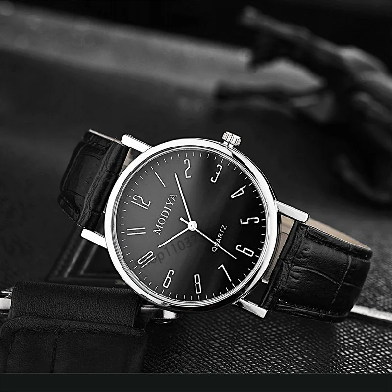 Montre à quartz minimaliste pour homme, ceinture, cadeau