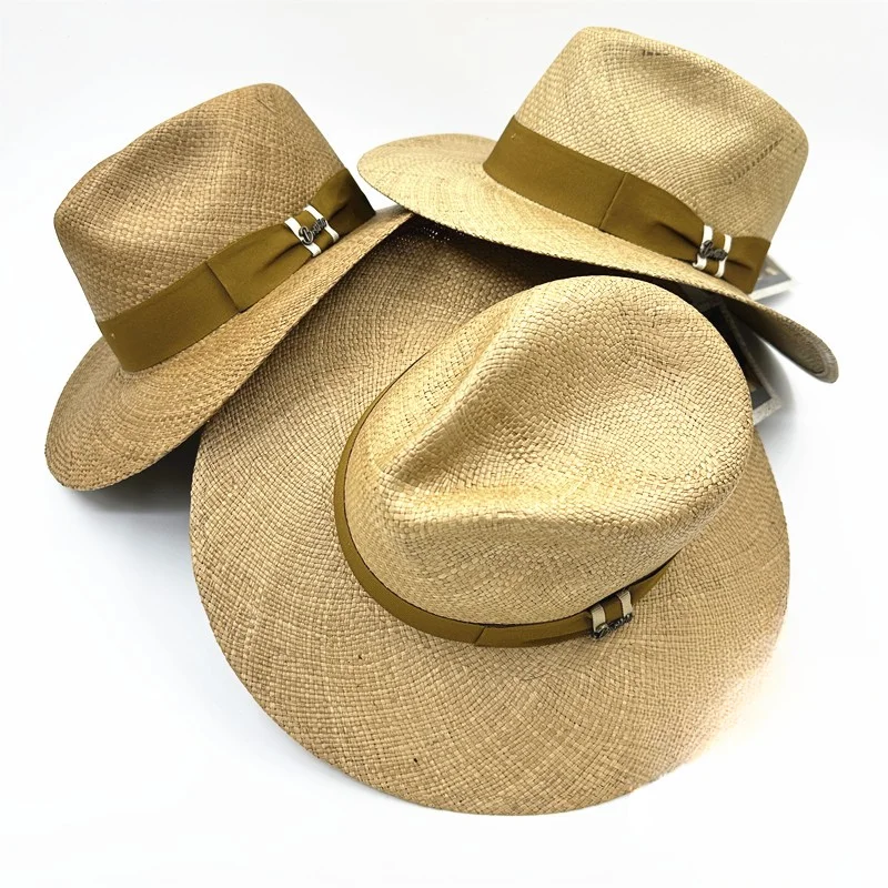 Western cowboy hat Men's and women's sun hats Camping hats Panama straw casual hats