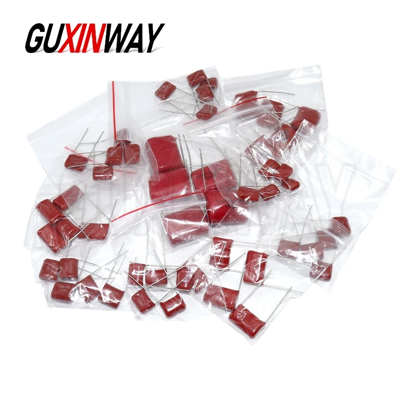 Kit assortimento condensatori CBB da 50 pezzi 400V 10NF-3.3UF 10 valori KIT condensatori a film in poliestere metallizzato fai da te