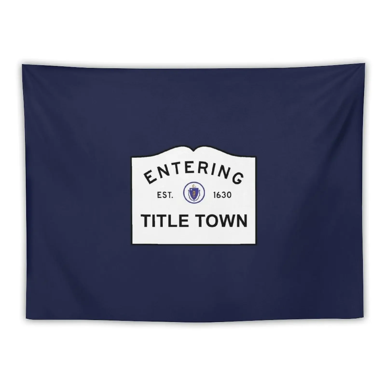 Title Town - Boston, MA Tapestry Things To The Room Decoration Home Tapestry