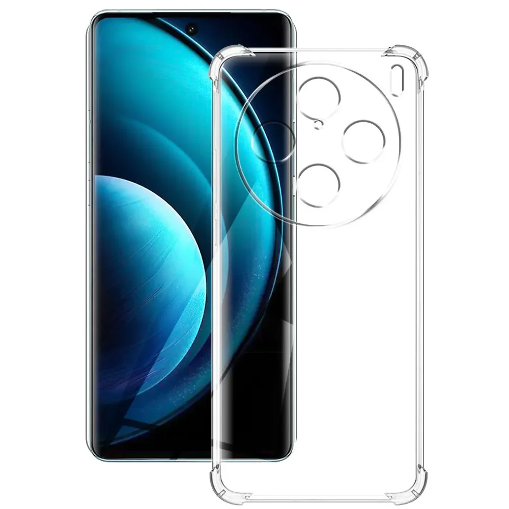 For Vivo X100 Pro 5G Case Soft Silicon Cover For Vivo X100 5G Phone Case For VivoX100 X100Pro Clear Shockproof Bumper Coque