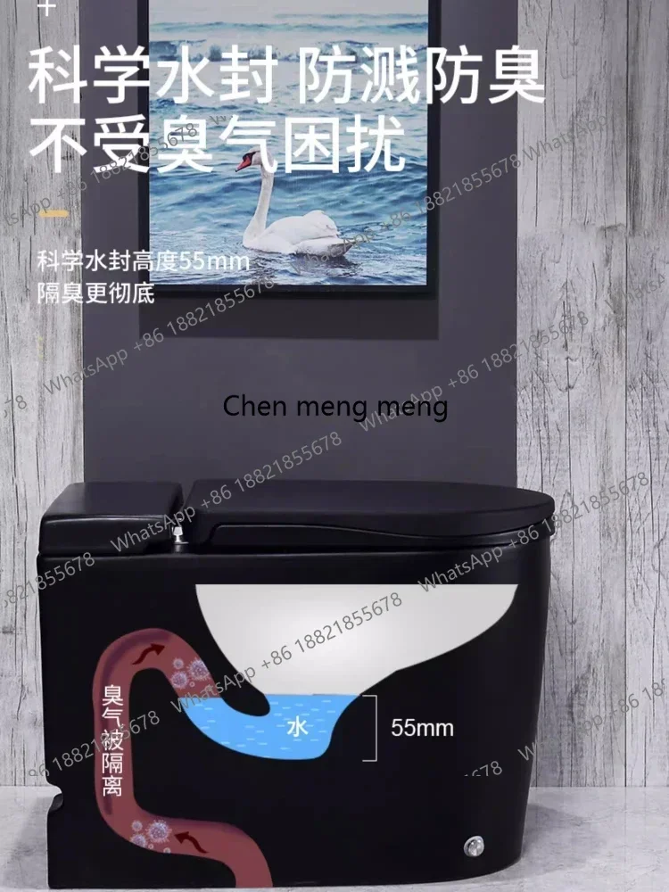 Z136Household tankless toilet water-saving silent super swirl toilet strong flush toilet