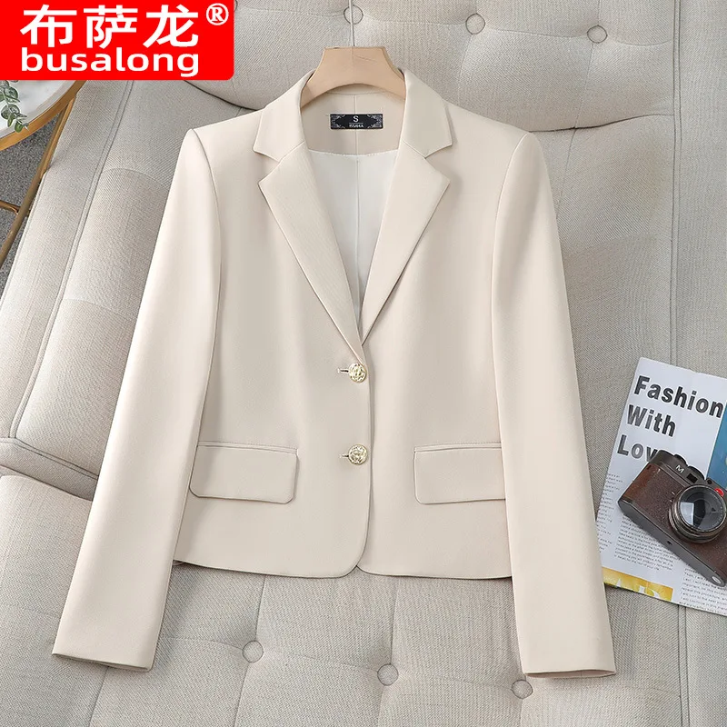 

2025Новый стильный модный костюм, повседневный женский профессиональный пиджак с длинными рукавами, официальная куртка, рабочая одежда8801