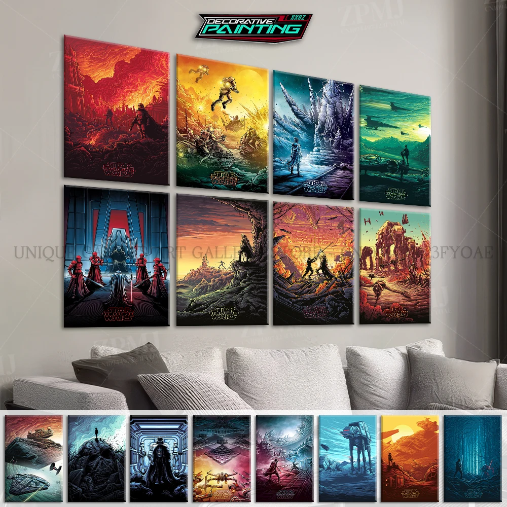 

Star Wars Full Range Relief Style Canvas HD Prints Painting Movie Wall Artwrok Poster No Frame Home Decor Pictures Living Room