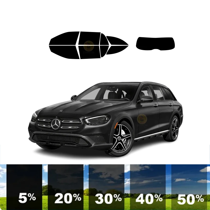 precut Removable Window Tint Film Car 100% UVR 5%-70%VLT Heat Insulation Carbon ﻿For MERCEDES-BENZ E-CLASS 4 DR WAGON 2017-2023