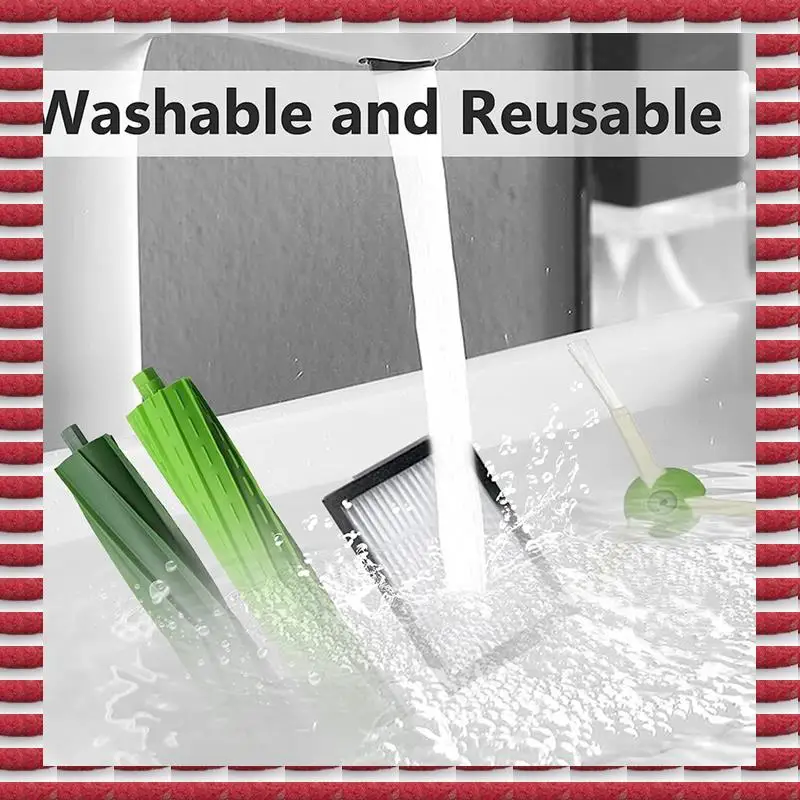 A97g 12 pçs escovas de borracha filtros escova lateral pano mop para irobot roomba combo j7 + robô aspirador substituição acessórios