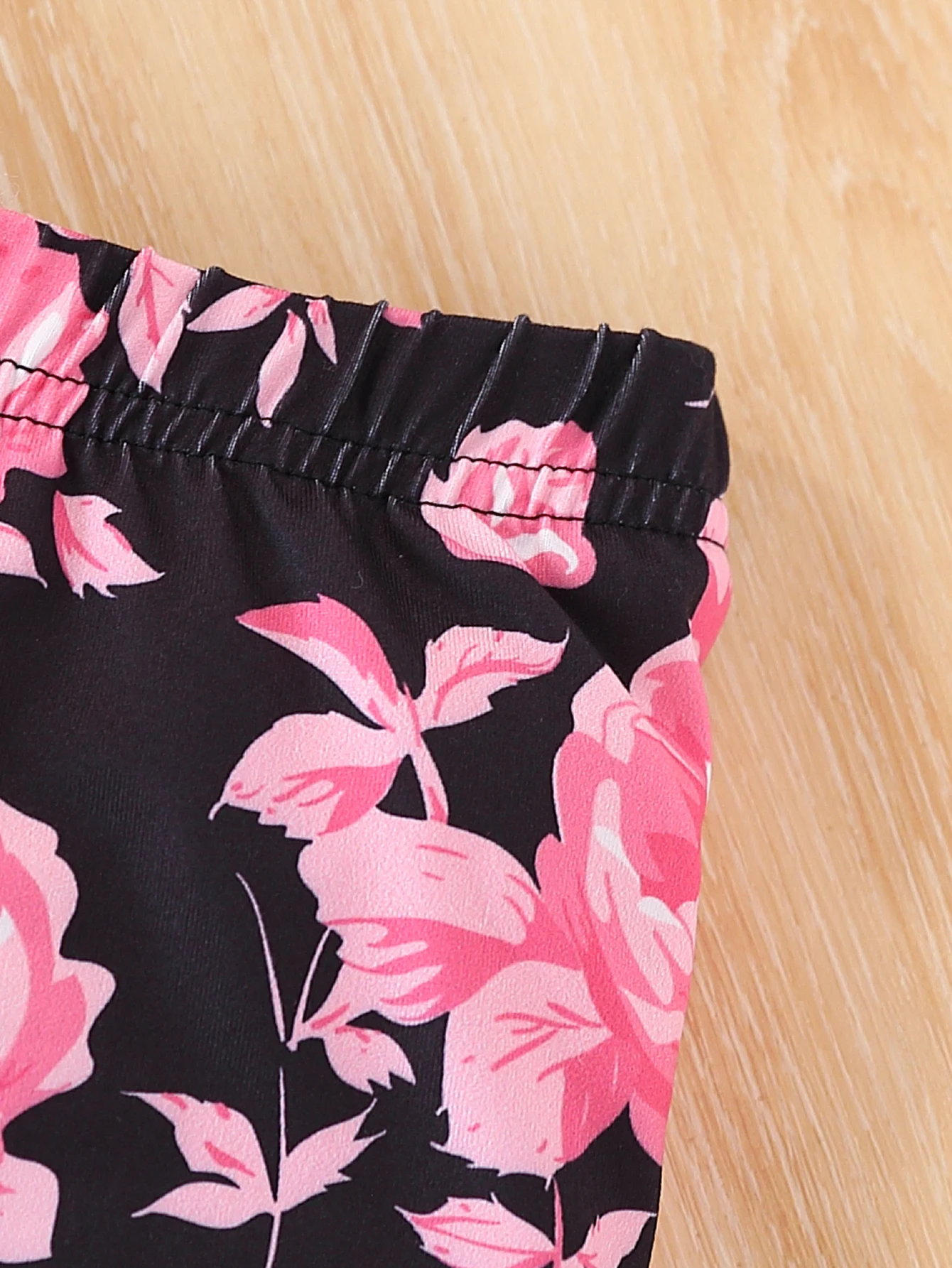 طقم مكون من قطعتين للفتيات، ملابس الربيع والخريف، بلوفر بغطاء للرأس أنيق مزين بالزهور + طقم سراويل طويلة، ملابس رياضية خارجية للفتيات الصغيرات للربيع والخريف #6