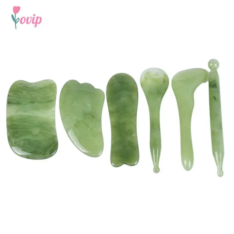 

Natural Resin SPA Massage Guasha Scraping Massage Acupoint Face Eye Care Scraper Face Massager GuaSha Board