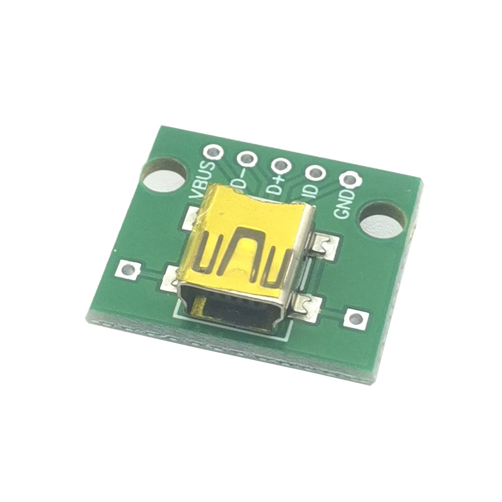 1PCS 4/5PIN Male Female Adapter MINI MICRO USB to DIP Adapter Board 2.54MM Connector 2.0 3.0 PCB Converter Catch Terminal Block