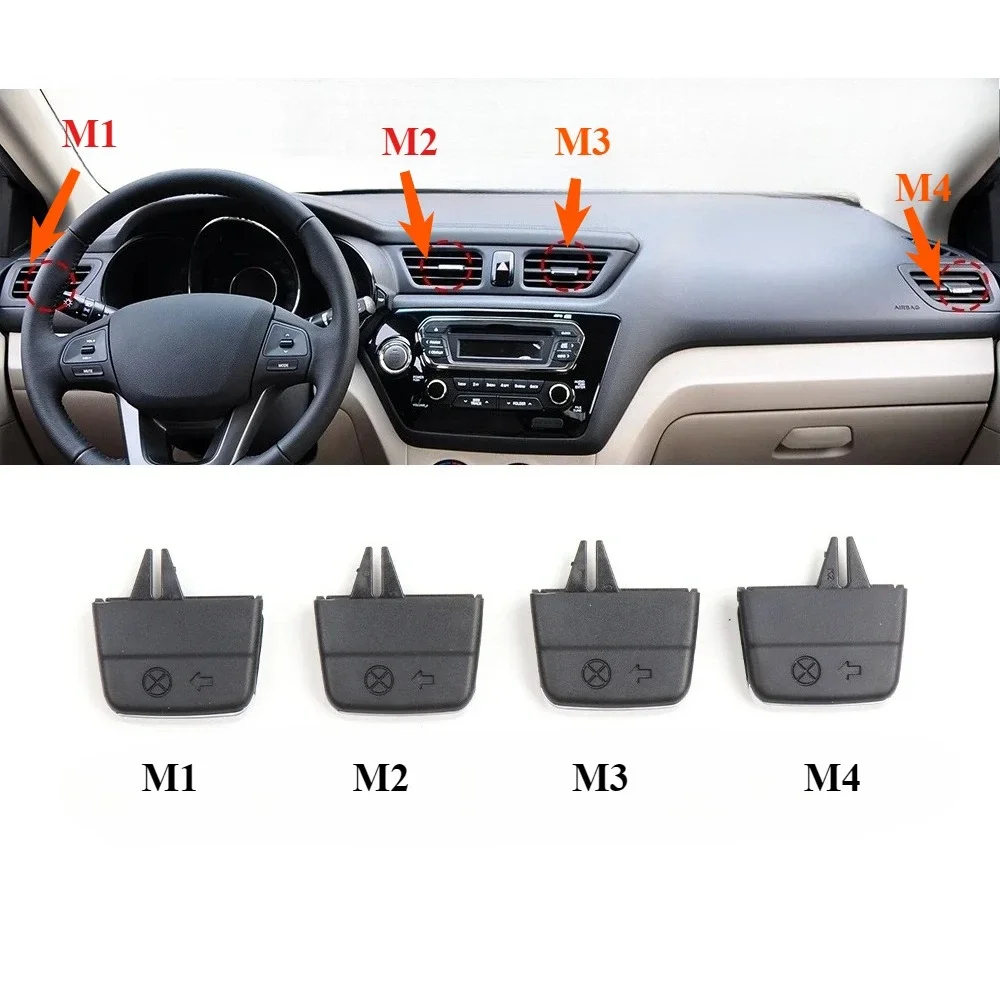 

AC Vent Leaf Adjust Clip Car Air Conditioning Vent Outlet Tab Clip Paddles For KIA K2 11-15