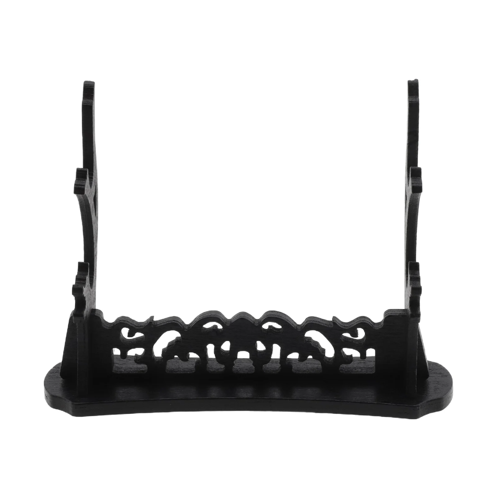 Double Tier Sword Display Stand for Household Use with Layout Compatible with Swords Knives Daggers and Decorative Items