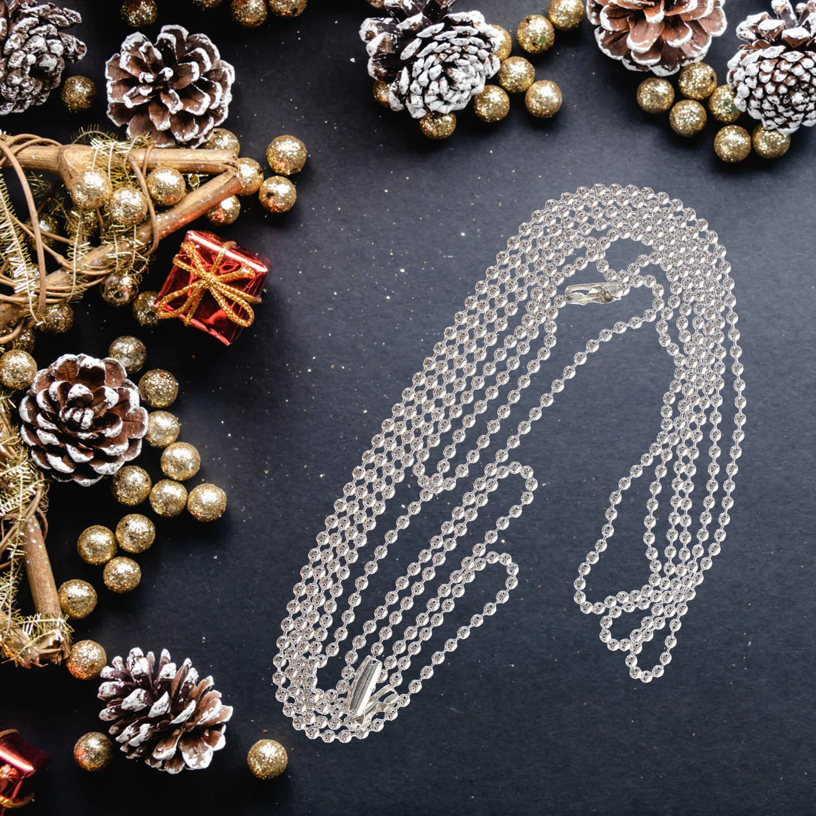 4 قطعة التيتانيوم الصلب حبة سلاسل قوي مستلزمات صناعة المجوهرات قلادة سوار الحرف سلسلة عدة حبة سلاسل سلسلة مجوهرات #6