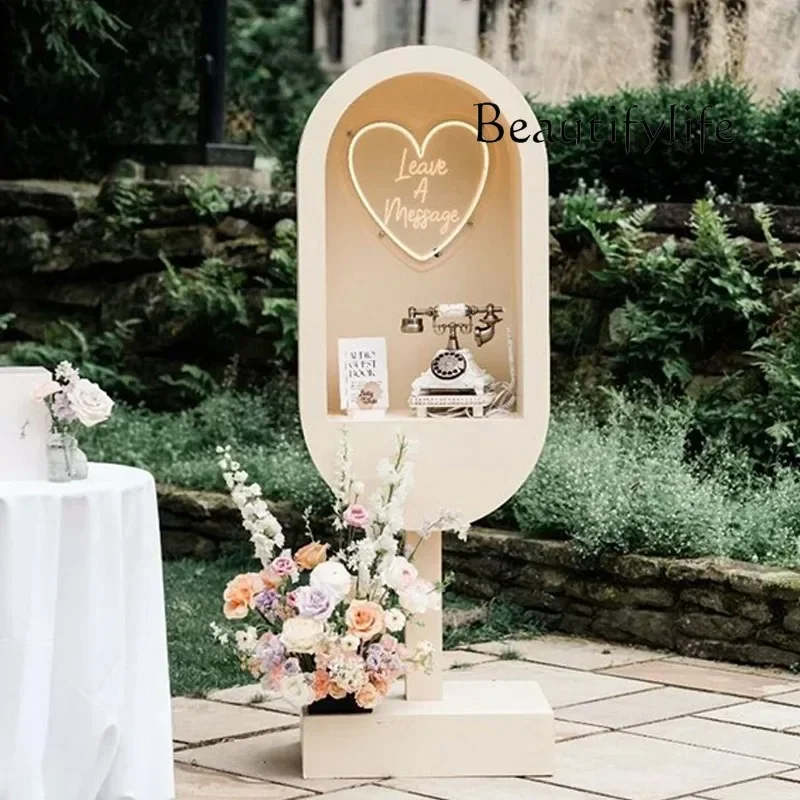 O10 Custom Phone Photo Booth Wedding Audio Guest Book Holder Metal Audio Guest Book Phone Booth