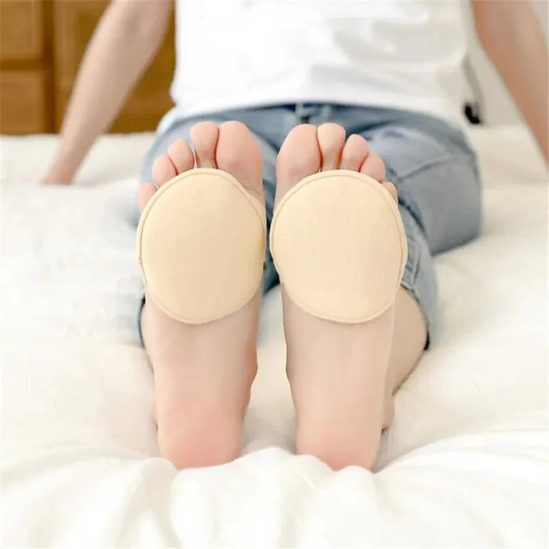 1-4pairs Forefoot Pads for Women High Heels Shoes Anti-slip Insert Foot Ball of Cushions Forefoot Socks Heel Liner Dropshipping