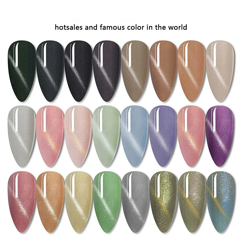 7 مل عيون القط مسمار الغراء شبه دائمة الورنيش الأشعة فوق البنفسجية ضوء عزز بريق جيل للأظافر البولندية