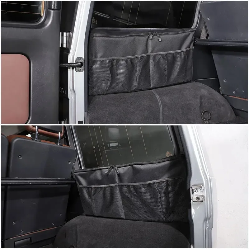 

For Mercedes Benz G Class W463 2004-2018 Oxford cloth Black Car Trunk Side Storage Box Organizer Pocket Car Accessories