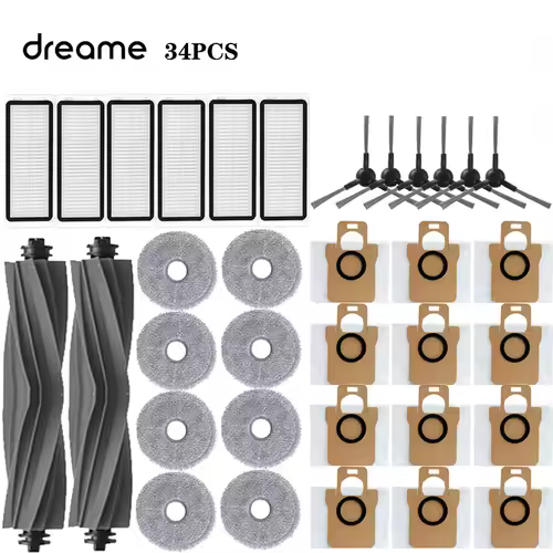 Dreame Bot L30 Ultra L20 Ultra Robot Vacuum Spare Parts Consumables Main Side Brush Hepa Filter Mop Cloth Dust Bag Accessories - Image 7