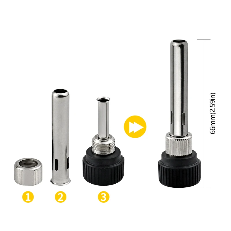 2pcs Soldering Station Iron Handle Accessories for 852D 936 937D 898D 907/ESD Iron head cannula Iron tip bushing