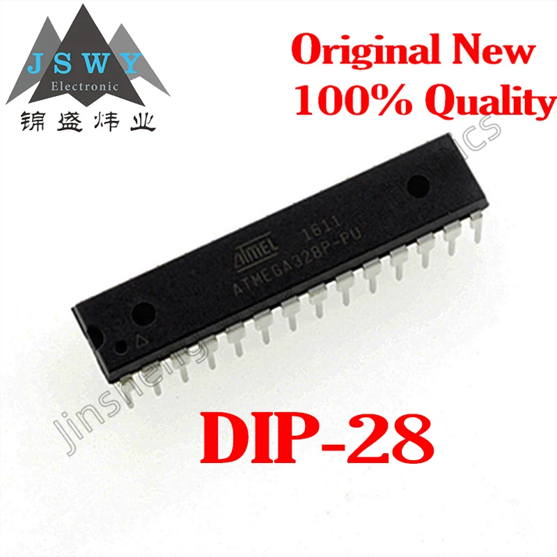 

(2/10pcs) ATMEGA328P-PU DIP-28 ATMEGA328P/8-bit Microcontroller/32KB Flash 1KB EEPROM 2KB SRAM/New Original Stock Electronics