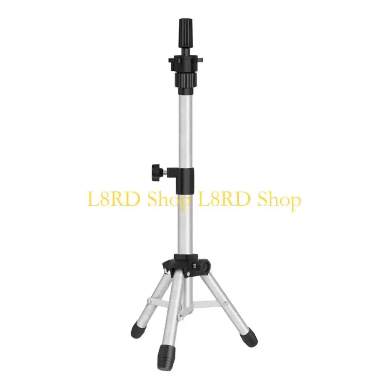 L8RD Adjustable Hair Mannequin Stand with Rotating Head Mount, Iron Floor Tripod