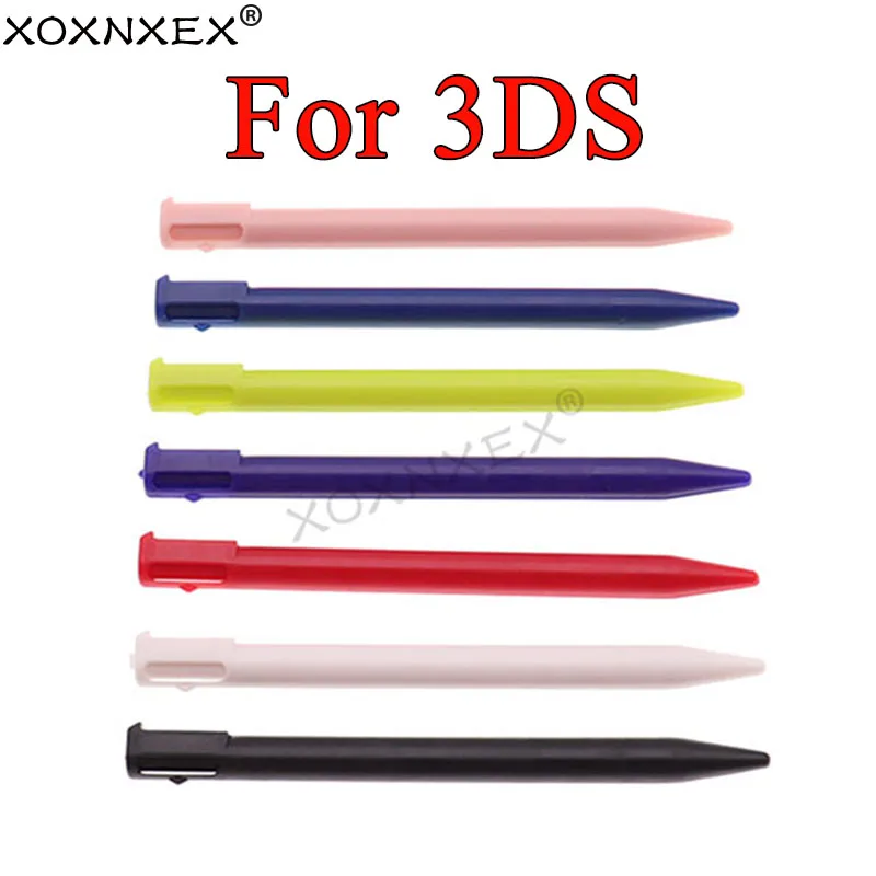 XOXNXEX 1pcs Replacement Plastic Black White Red Blue Stylus For Nintend 3DS Touch Screen Pen