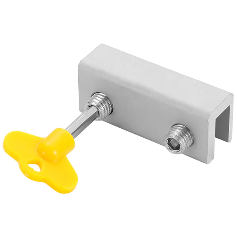 

Aluminum Sliding Window Lock Sash Stopper Screen Security Bar Childproof Key Unlock Adjustable Home Use Creative Window Safety