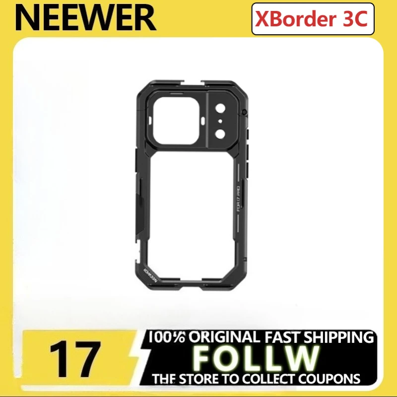 

NEEWER Phone Cage for IPhone 17 Pro Max IPhone 17 Pro Handheld Film Making Rig with External Lens Filter Mount and Side Handle