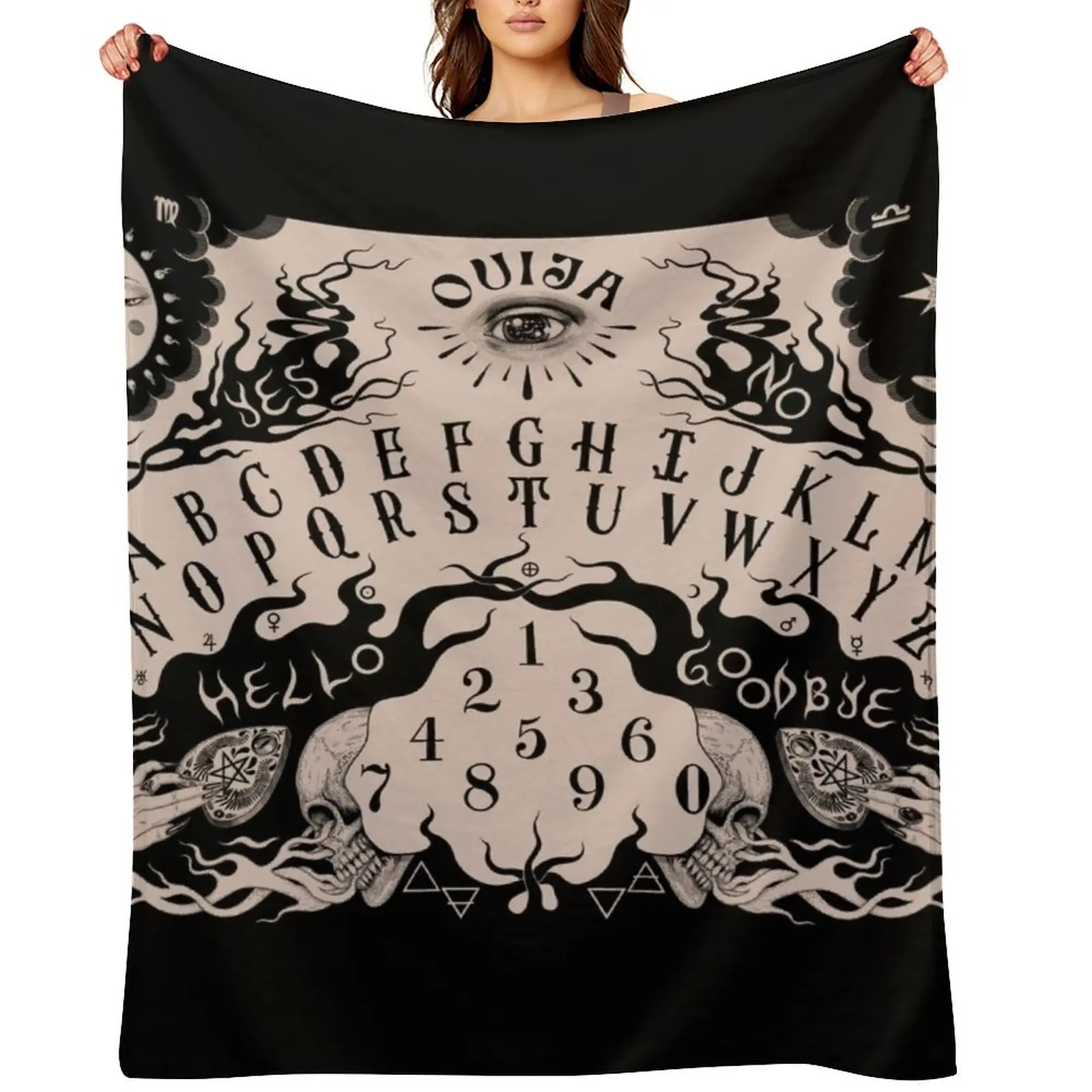 

Ouija Throw Blanket Thin Sleeping Bag For Baby Plaid Blankets