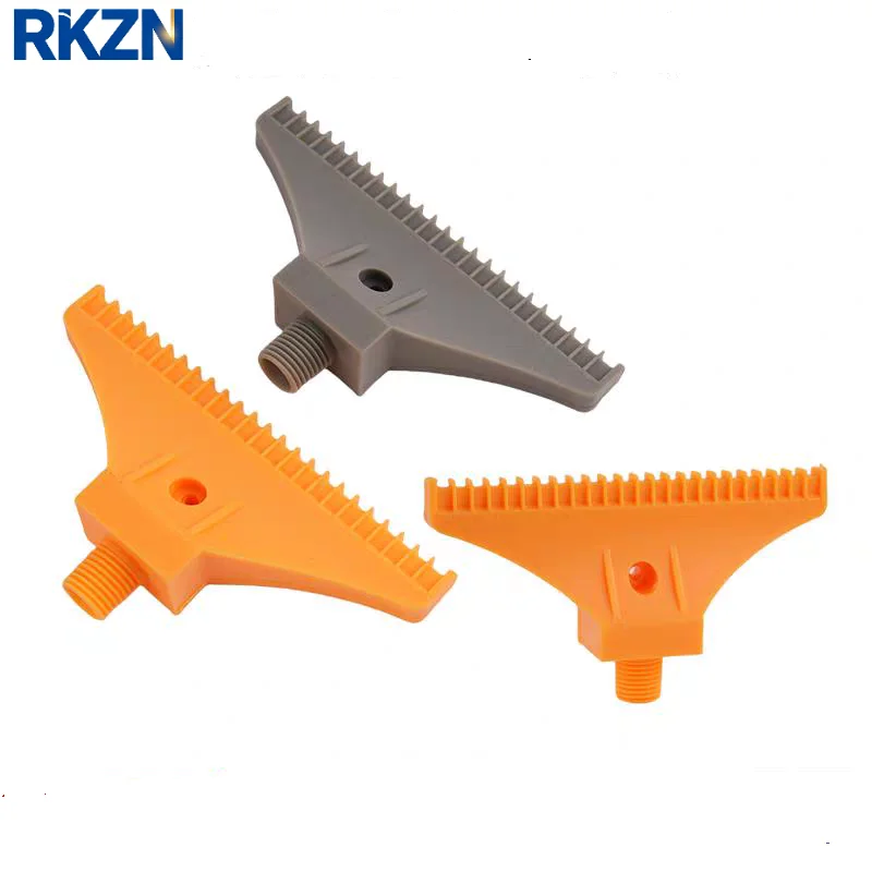 5pcs Wideth Plastic Air knife air blowing drying flat fan nozzle Male thread Wash Jet Nozzle Plastic blowing nozzle