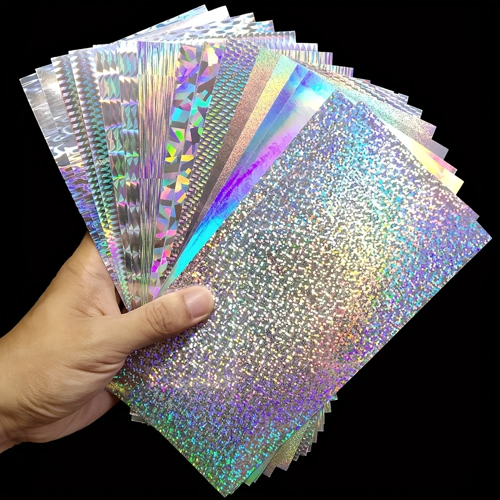 11/20 PCS of Mixed-color Reflective Silver Fishing Bait Stickers, Laser Waterproof Beige Film, Suitable for Fishing Gear