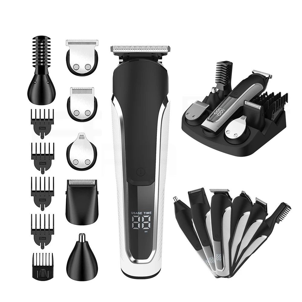 

Многофункциональный электрический триммер 6 в 1: машинка для стрижки волос, бритва, триммер для бороды, для мужчин, для стрижки волос в носу, на теле и лице